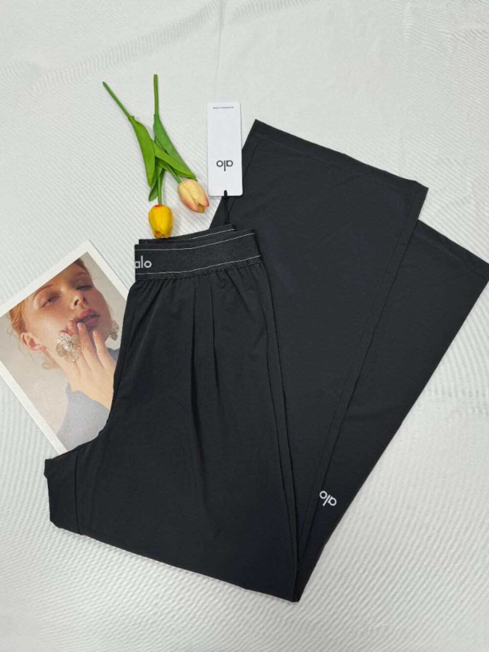 NWT ALO Yoga ππ Women's Dark Grey Suit Up Pants - Regular | Authentic - Picture 6 of 7